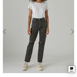 NWT Lucky Brand High Rise Taper Drew Mom Jeans